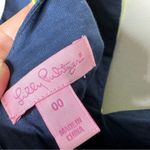 Lilly Pulitzer Navy Neon Green/Yellow Blaire Shirt Dress in Size 00 Photo 2