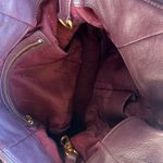 Marc by Marc Jacobs MARC JACOBS Wine Red Burgundy Cabernet Tumbled Leather Top Handle Women’s Tote Photo 8