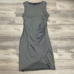 Lira Black & White Striped Sleeveless Ruched Side Dress Size Small Photo 4