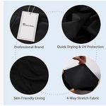 Bonneuitbebe Women's Swim Shorts High Waisted UPF50+ Bathing Suit Board Shorts with Pocket Drawstring Photo 5