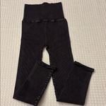 Free People NEW!  Movement HAPPINESS RUNS Ribbed BLACK High Waist Leggings XS/S Photo 4