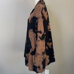 Dress to Kill Jane Mohr Black & Tan Splotch Dye Button Photo 6