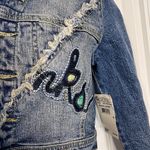 Sale! 🔥 🔥NWT! Vintage Akdmks Gladys Cropped Denim Jacket Size Medium Blue Photo 1