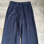 Reiss NEW  Harley Wool Blend Wide Leg Pants Navy 2 Photo 4