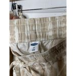 Old Navy NEW  Womens XXL Linen Blend Pants Drawstring Cream Tan Pull On Photo 3