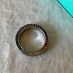 Origami Owl : Silver Tone Rainbow Crystal Ring Pendant Photo 8