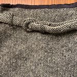 Ralph Lauren‎ Vintage Blue Label Houndstooth Wool Long Pencil Skirt w/ Belt Sz 2 Gray Photo 5