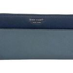 Kate Spade New York Blue and light Blue Cameron LG Zip Around Wallet Photo 0