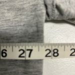 Crown & Ivy  Gray Top with Multicolor Sleeve Trim Photo 2