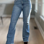 Juicy Couture Lunita Flare Jeans 12 Silver Metallic Logo Photo 0