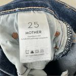 Mother Jeans The Insider Crop Step Fray in Girl Crush Blue Denim Womens 25 Photo 11