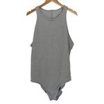 Good American NWT Silver Sparkle Bodysuit Swim Sz 7 / 4X Photo 1