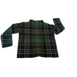 Ann Taylor  Green Plaid Long Sleeve Turtleneck Womens Sweater XSP‎ Photo 3