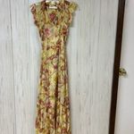 Zimmermann Matchmaker Flutter Silk Crepe Midi in Yellow Hibiscus AU1 Photo 3