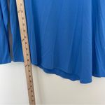 Eileen Fisher  Asymmetrical Hem Scoop Neck Long Sleeve Blue‎ Top Women’s Size XL Photo 7