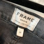 Frame Womens Jeans Le High Skinny Raw Hem Distressed Gray 24 Photo 2