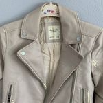 Abercrombie & Fitch Beige Pleather Jacket Photo 9