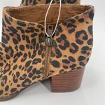 Seychelles  Boots Size 8.5 Booties Animal Print Zipper Chunky Block Heel Leather Photo 6