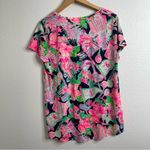 Lilly Pulitzer  High Tide Navy Honda Classic Golf Cotton Short Sleeve Tee Large Photo 4