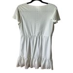 SheIn Eyelet Detail White Cap Sleeve Mini Dress casual Women's size medium Photo 6