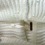 Free People Layer Cake Cable Knit Cream Tiered Ruffle Chunky Sweater Medium Photo 6