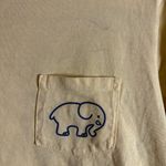 Ivory Ella  Long Sleeve Pocket T-Shirt Yellow Striped Elephant Small Photo 1