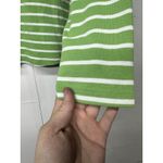 Orvis Women’s  Long Sleeve Green White Striped Shirt Size XL Casual Top Photo 5