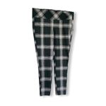 Torrid Womens Pants 00 10 Studio Premium Ponte Slim Fix Pixie Dark Green Plaid Photo 4