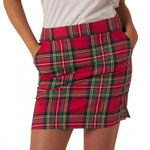 Royal & Awesome Royal Stewart Tartan Ladies Golf Skort 2 NEW Red Size XS Photo 0