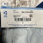 Arizona Jeans Arizona Jean Co. NWT Midi Raw Hem 4.5” Inseam Jean Shorts Size 1 Photo 6