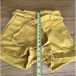 EXPRESS Super High Rise Shortie Belted Paperbag Jean Shorts Size 8 Stretchy Photo 5