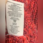 Free People Women Size Medium Santa Rosa Red Hooded Fringe Hem Crochet Sweater Photo 3