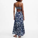 Madewell NWT  Women's Textured Maxi Slip Dress Floral Size 00 Spring Casual Photo 2