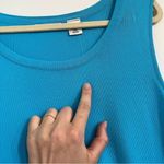 Laura Ashley Y2K turquoise blue tank top shell women’s size large sleeveless Photo 9