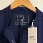 FIGS Rafaela Cargo Wide Leg ScrubJumpsuit in Navy, Size Large Photo 8