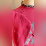 Vintage Floral Appliqué Cottagecore DIY Grunge Sweatshirt XL Hanes Her Way Pink Photo 5