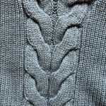 Westport Gray V-Neck Cable Knit Sweater Photo 3