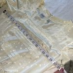 Vintage Modest Dress Tanner Cream • 50s • 1950s shirt dress vintage wedding Size 8 Photo 9