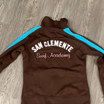 Hollister  San Clemente Surf Academy Brown Poly Zip Front Jacket Size Small Photo 4