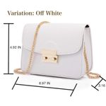 Amazon Small Evening Crossbody Chain Shoulder Clutch Purse Formal Bag - Yellow Photo 8