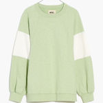 Madewell  oversized‎ raglan colorblock sweatshirt Women’s Size S Photo 0