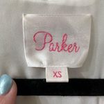 Parker  Beaded Mini Dress Tan Cream Beaded Sleeveless Mini Dress Size XS Photo 6