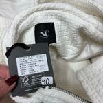 NÜ Denmark Cream Hooded Zip Front Jacket, Size Small Oversized Crochet NWT White Photo 7