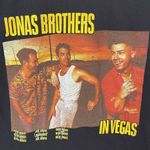 Jonas Brothers in Vegas 5 summer nights tour tee M Black Size M Photo 2