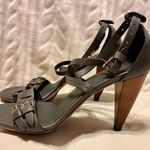 Tod's Grey Leather Detail Ankle Strap Sandal Photo 0