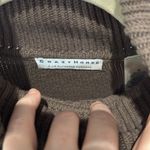 Liz Claiborne Crazy Horse Chocolate Cable Knit Turtleneck Sweater Women's Medium Brown Photo 1