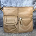 Tignanello Vintage Pebbled Leather Crossbody Bag Tan Photo 0