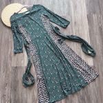 Boden Anna tulip printed dress size‎ 6 TALL Green Photo 0
