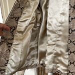 Pamela McCoy Couture Women's Jacket Size 2XL Brown Leather Reptile Snake… Size M Photo 4