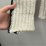 Joie  Chadsey‎ Striped Pullover Sweater Black White Chunky Knit Women’s Sz M Photo 6